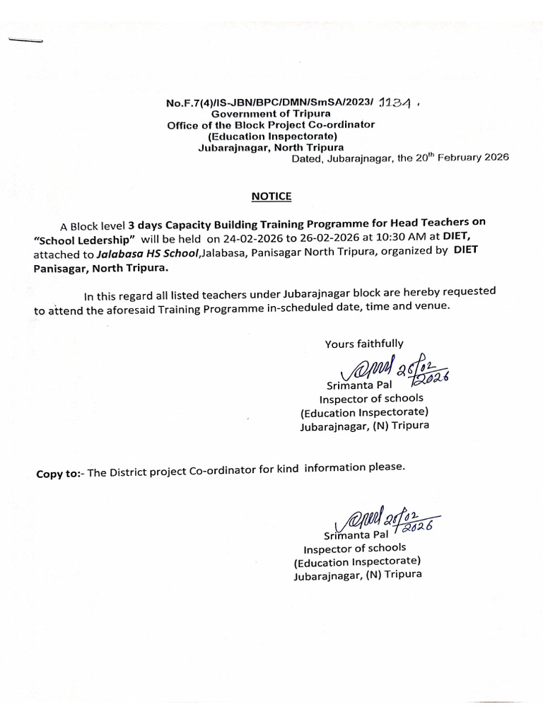 Capacity Building Training Programme | PDF