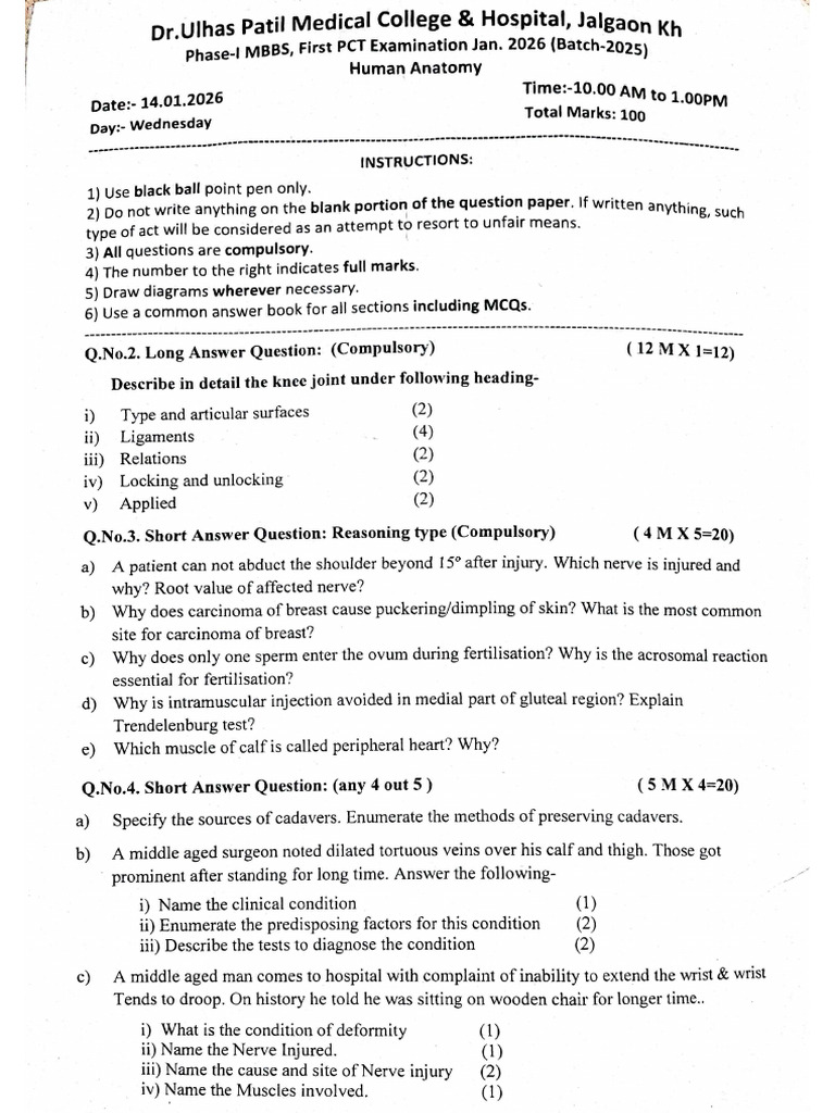 Anatomy PCT Paper | PDF