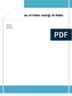 Current Status of Solar Energy in India