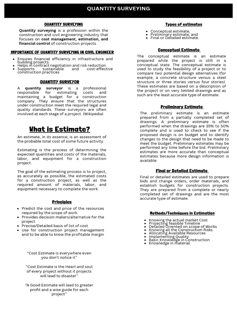 Quantity Terms | PDF