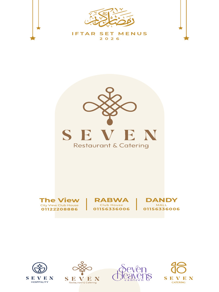 Seven Restaurant Iftar Set Menus 2026 | PDF | Kebab | Grilling