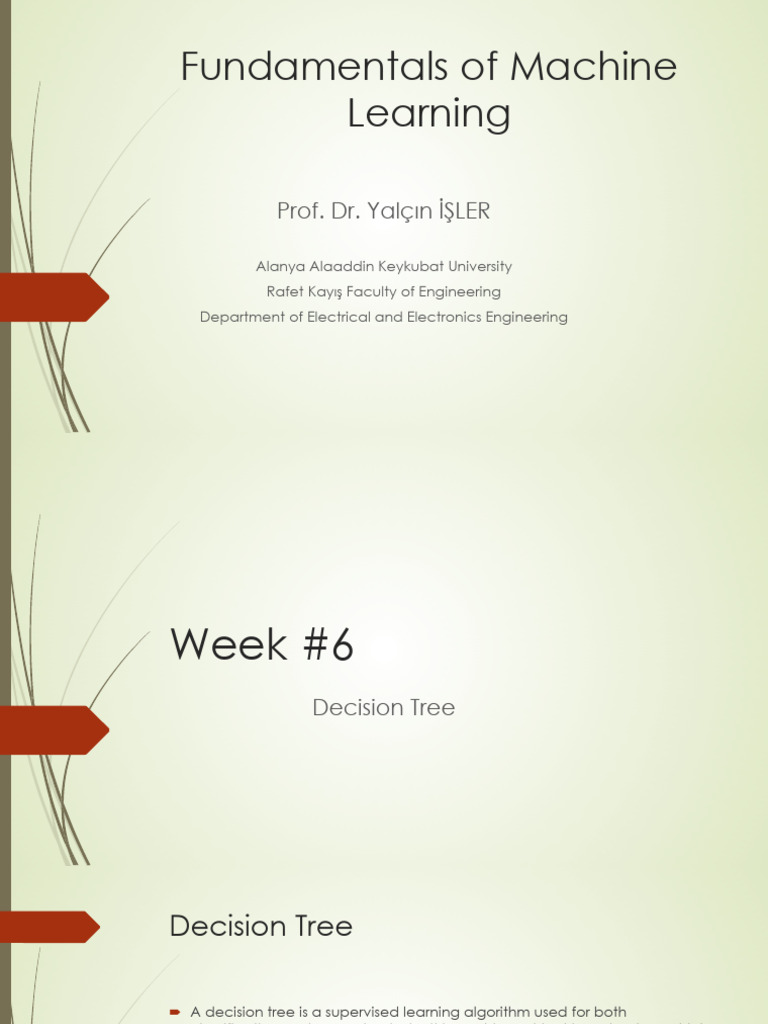 Sec ML Week06 Decision Tree | PDF | Algorithms And Data Structures ...
