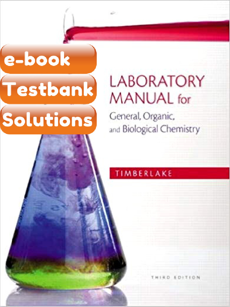 Full Test Bank of Laboratory Manual For General Organic and Biological ...