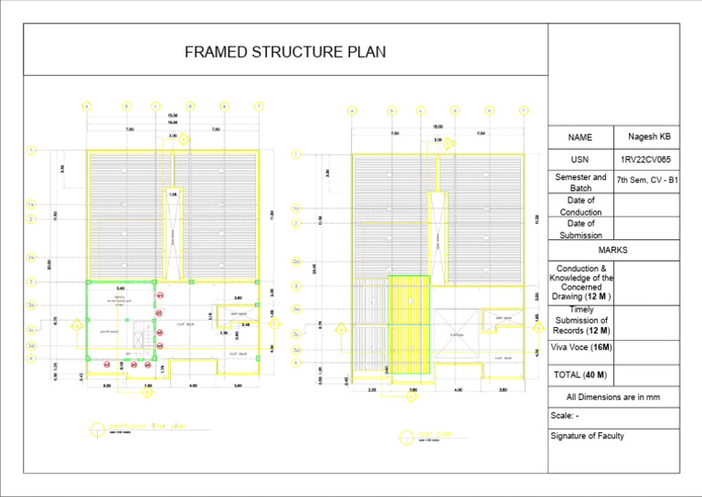 Framed Structure Plan 2 PDF | PDF
