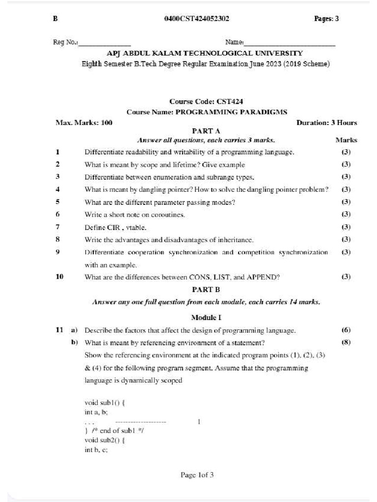 Programming Paradigms | PDF