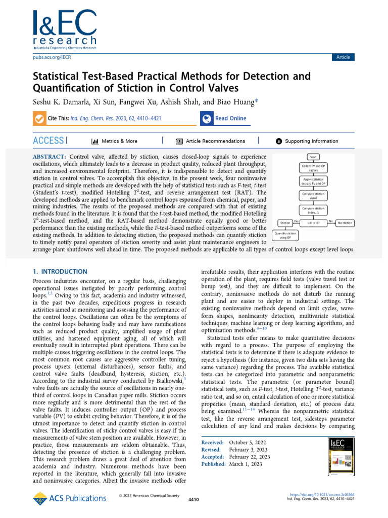 Statistical Test Based Practical Methods For Detection and ...