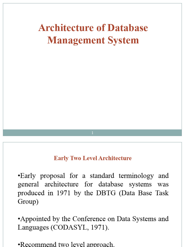 Ch2 - Three Level Architecture of DBMS | PDF | Databases | Database Schema