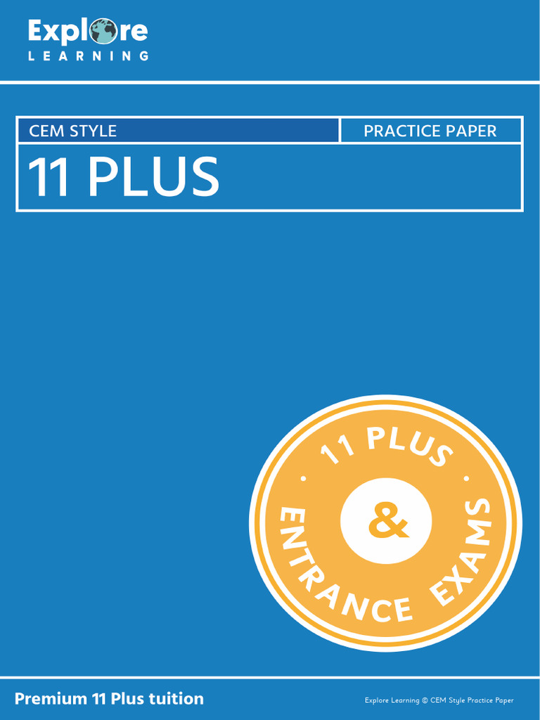 11 CEM Practice Paper Explore Learning | PDF | Linguistic Morphology ...