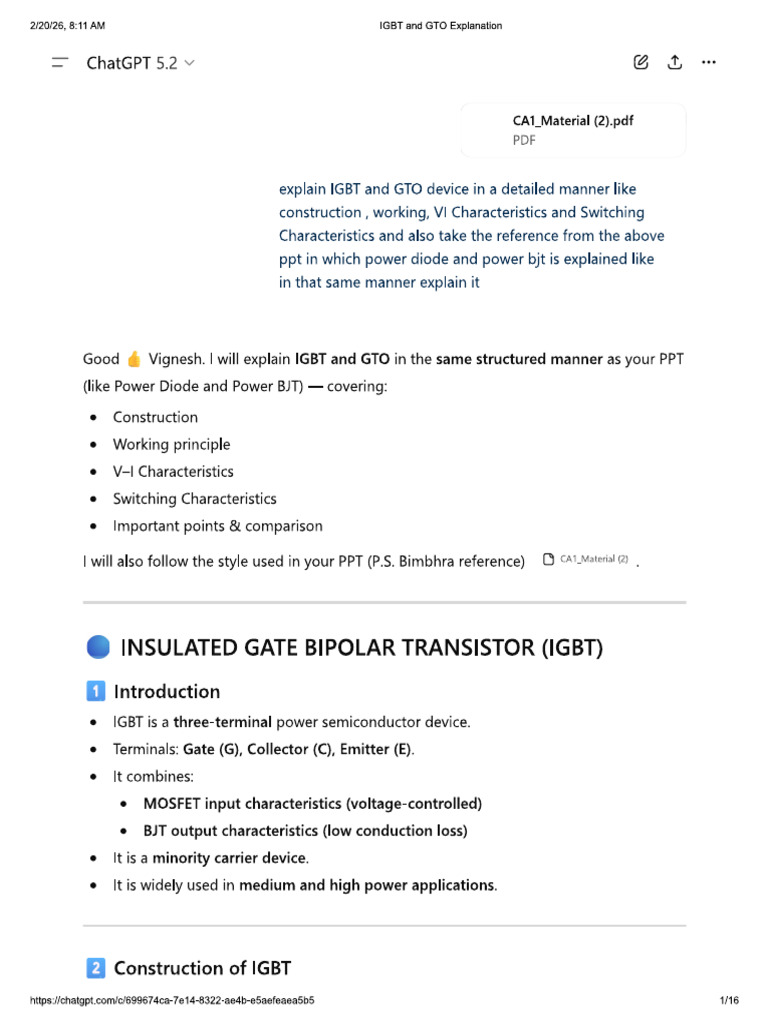 Igbt, Gto | PDF
