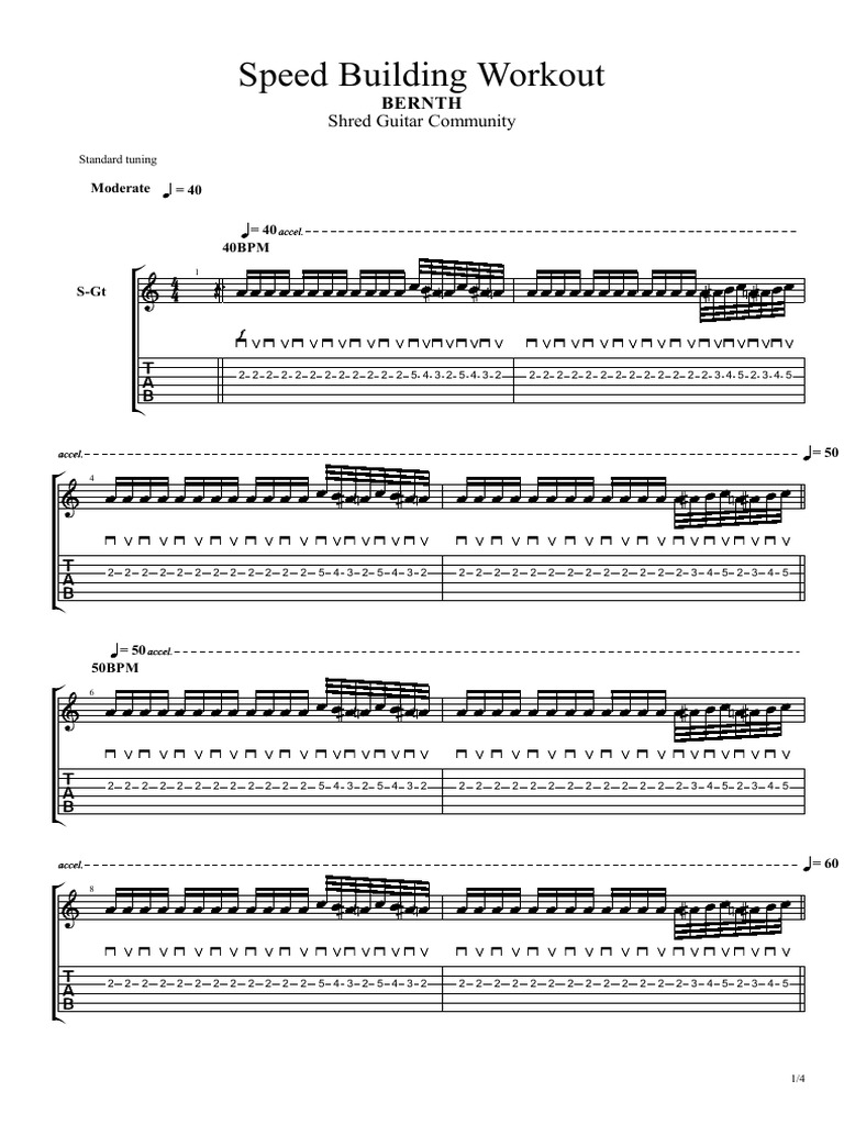 Speed Building Workout - TAB | PDF