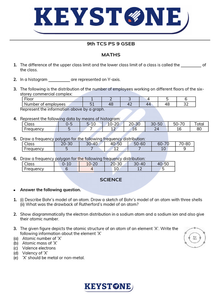 9th Tcs Ps 9 Gseb (Q) | PDF