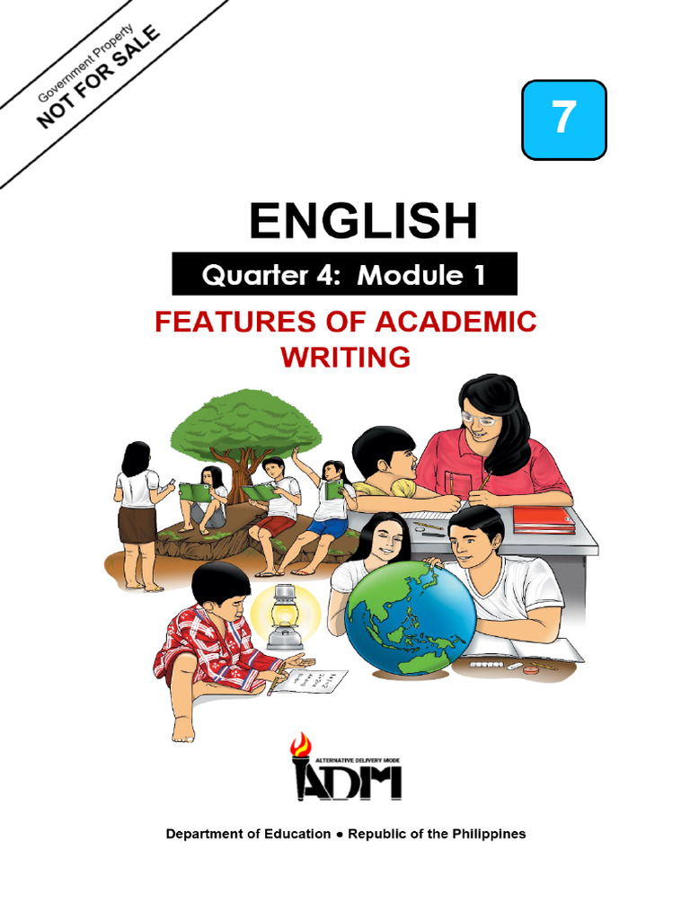 Grade 7 English - Features of Academic Writing Module | PDF