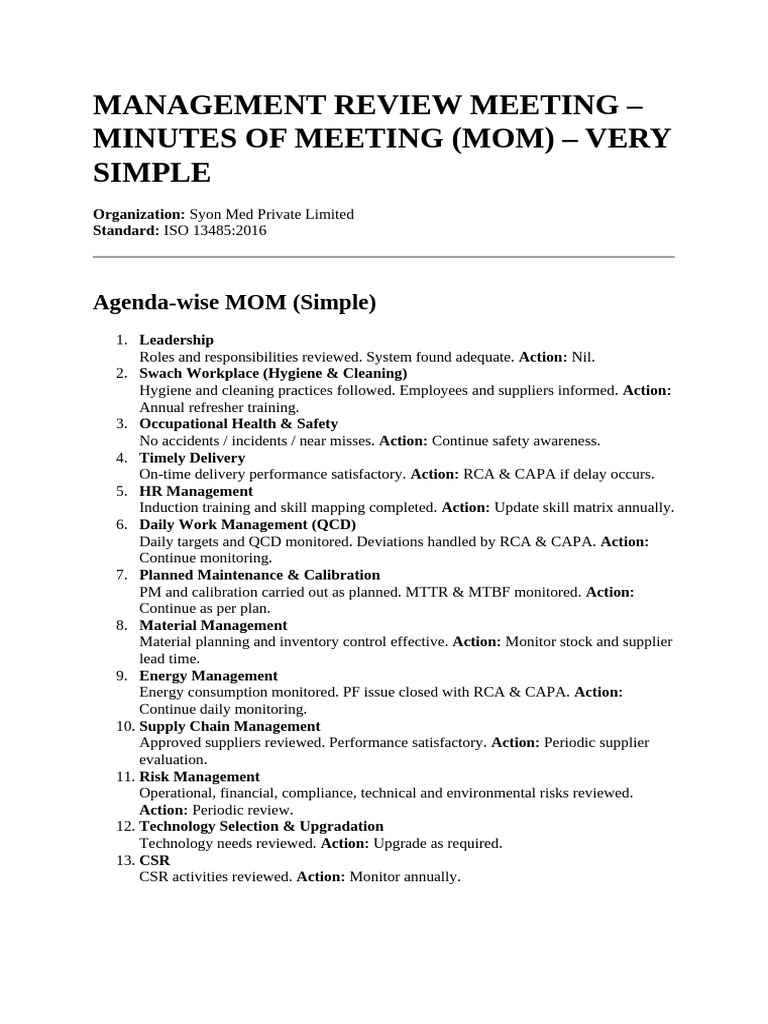 MRM Memo | PDF