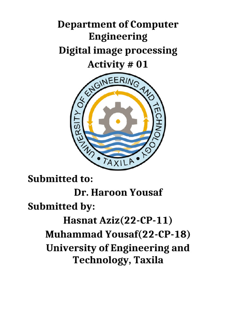DIP Lecture1 Activity | PDF | Image Segmentation | Optical Character ...