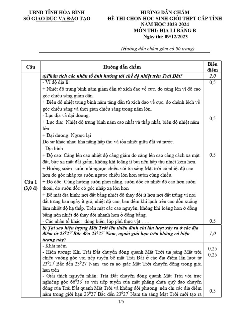 Dap An | PDF