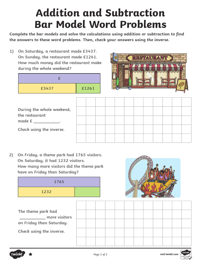 T M 1665559457 Y5 Addition and Subtraction Bar Model Word Problems Ver ...