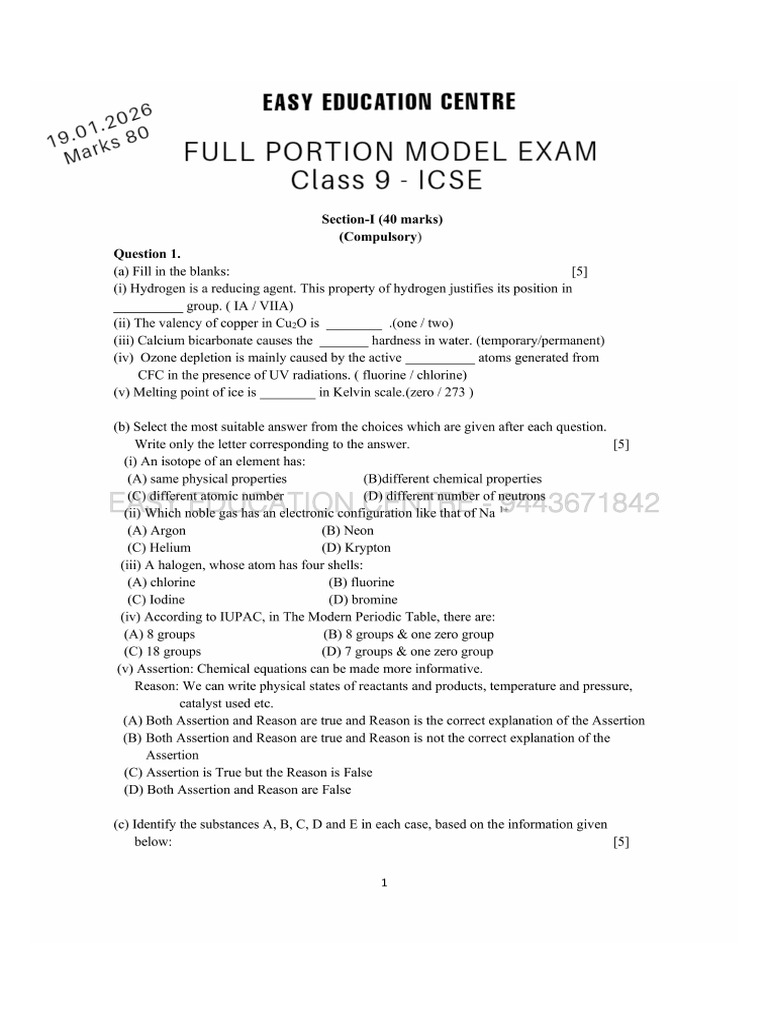 Full Portion Test | PDF