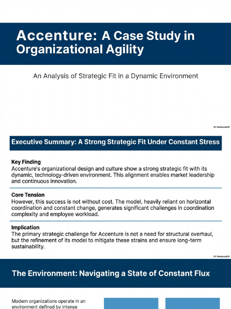 Accenture Organizational Agility Case Study | PDF