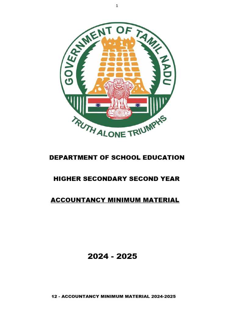 12 Acc. E.M Minimum Material 24-25-1 | PDF | Goodwill (Accounting ...