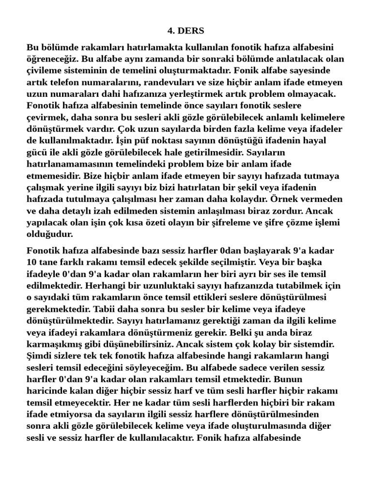 4 Ders | PDF