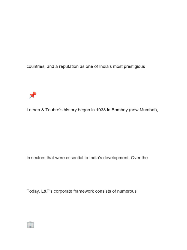 Larsen | PDF | Infrastructure | Business