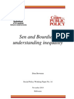 Bowman Sen and Bourdieu Understanding Inequality 2010