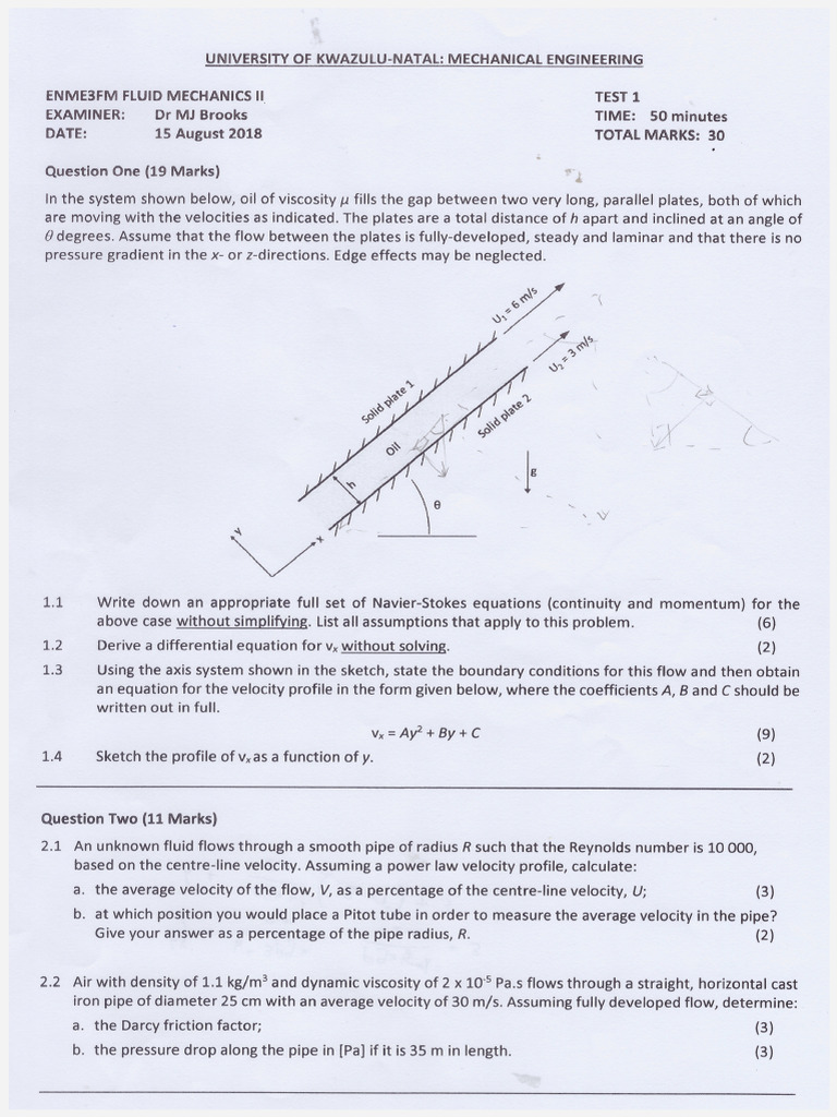 Test 1 2018 | PDF