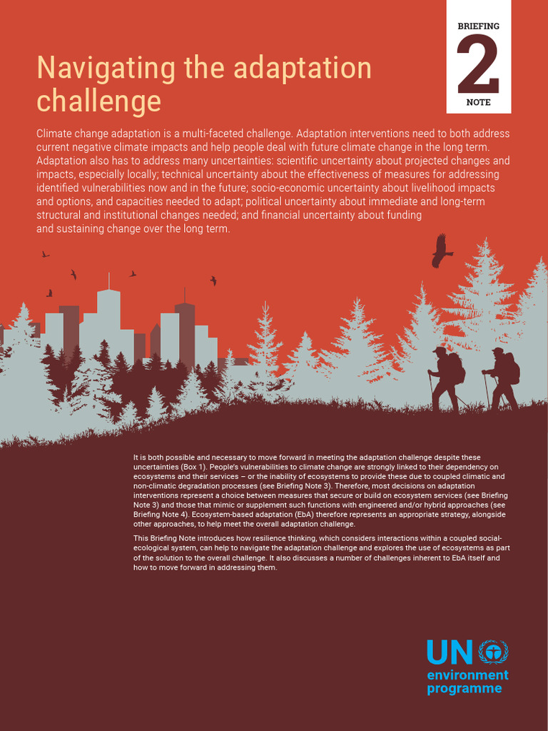Navigating The Adaptation Challenge: Briefing | PDF | Climate ...