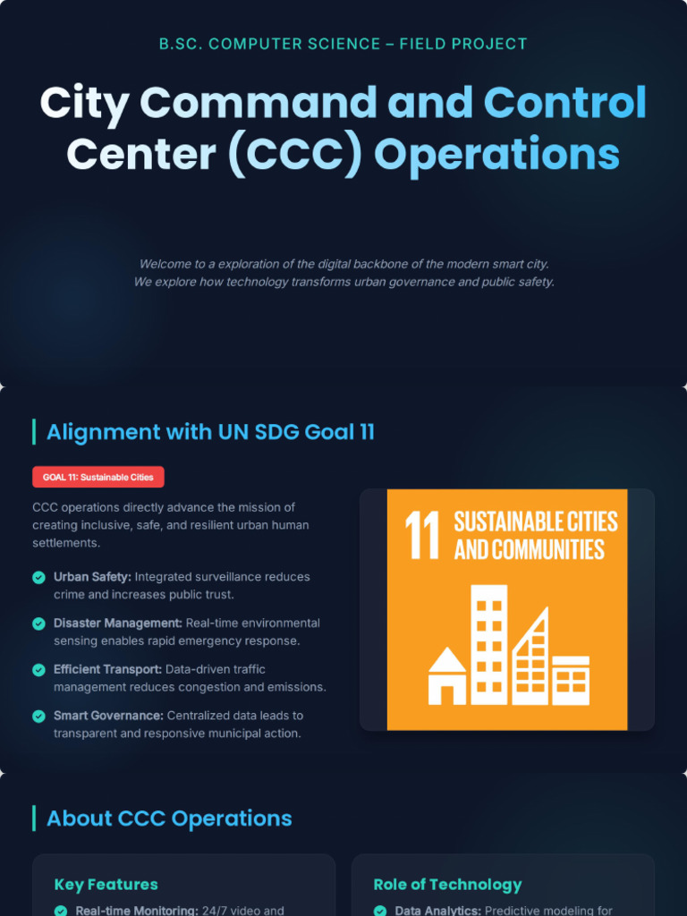 City Command and Control Center Operations | PDF