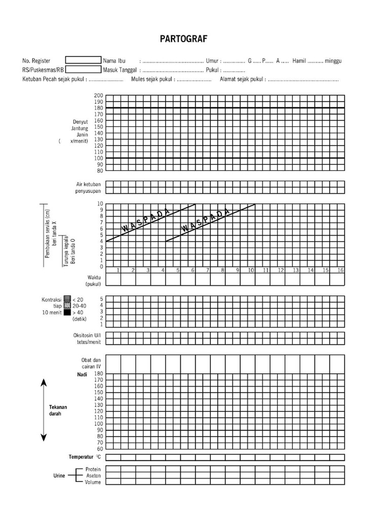 Partograf Kosong | PDF