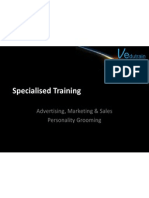 Specialised Training: Advertising, Marketing & Sales Personality Grooming