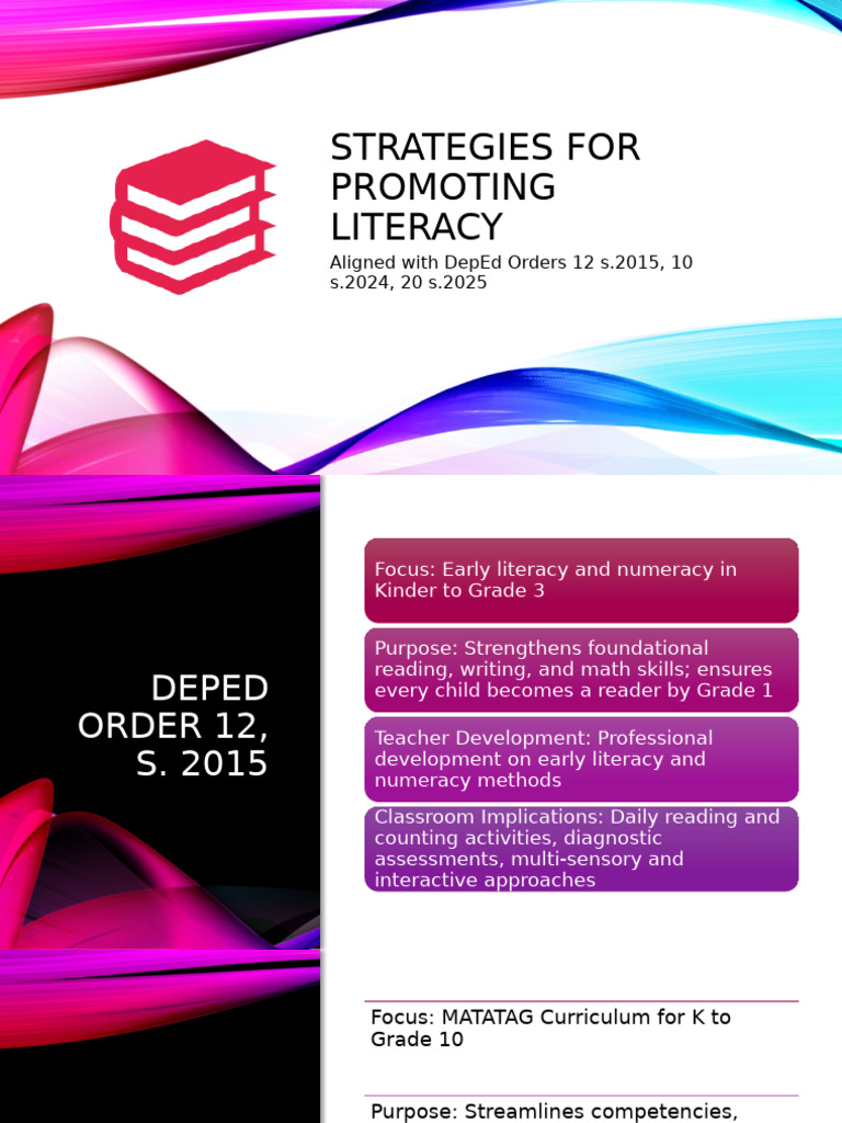 Strategies For Promoting Literacy | PDF | Reading Comprehension | Literacy