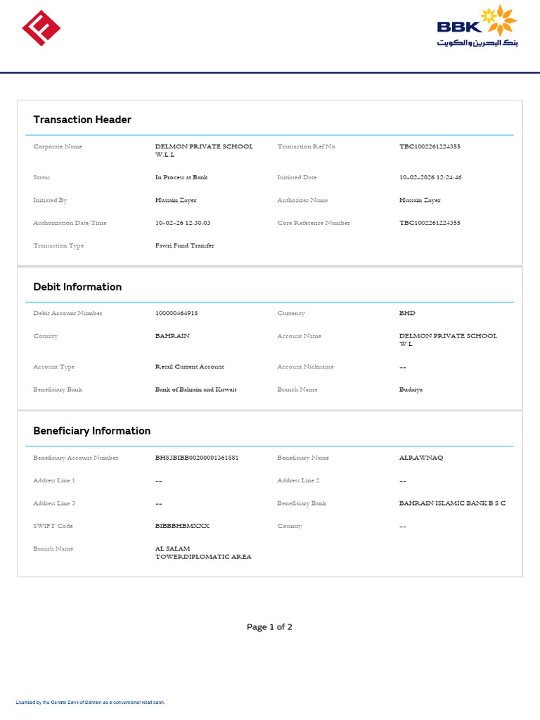 Confirmation 10feb2026 122940 | PDF | Payments | Debit Card