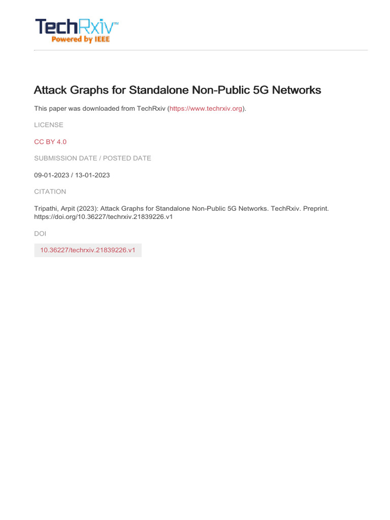 Attack Graphs IEEE Format Table Dimension | PDF | Computer Network ...