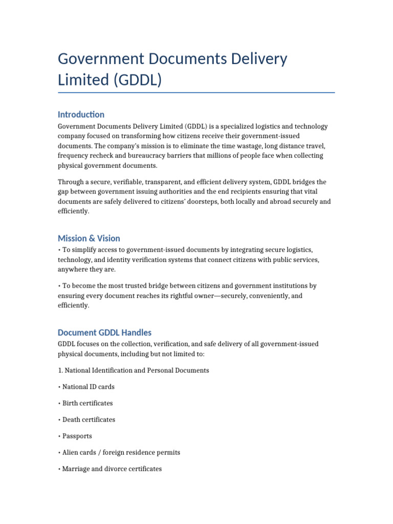GDDL Professional Template | PDF | Identity Document