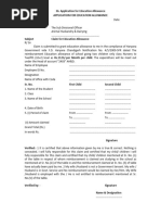 Haryana Children Education Allowance Form | PDF