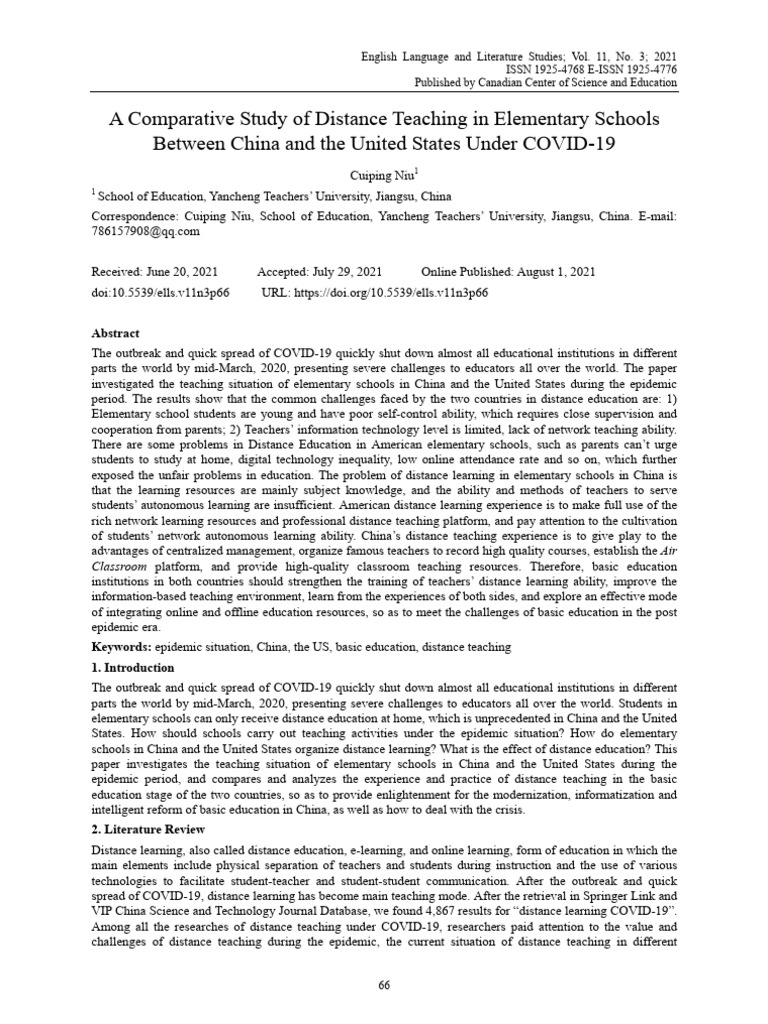 A Comparative Study of Distance Teaching | PDF | Educational Technology ...