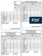 Contoh Kartu Pembayaran SPP TK