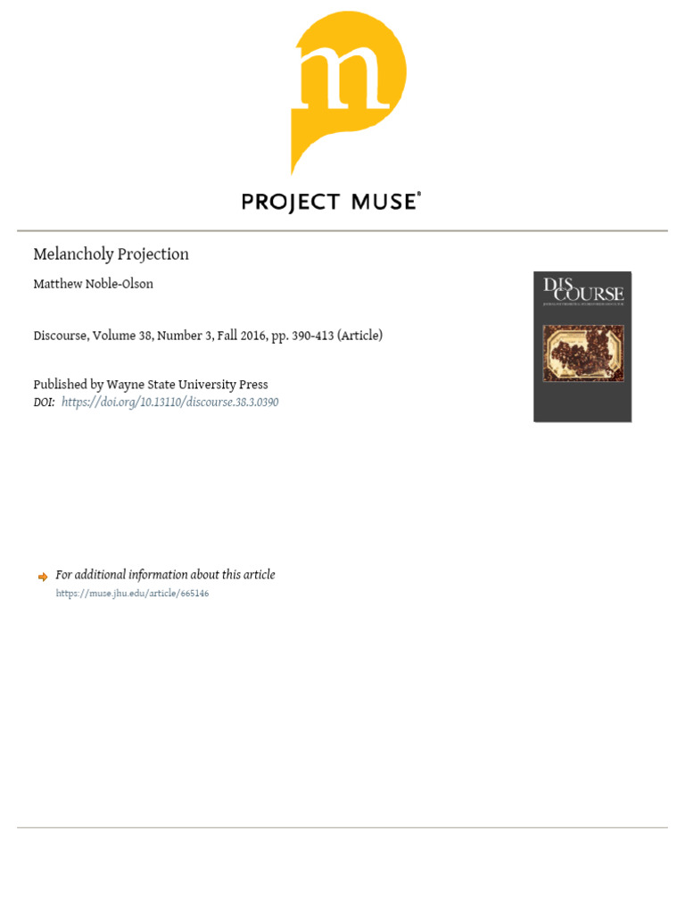 Noble-Olson, Matthew - Melancholy Projection | PDF | Installation Art ...