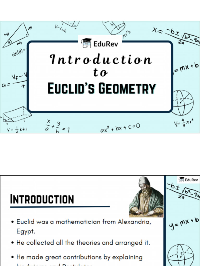 Euclid's Geometry | PDF