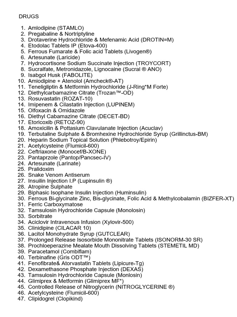 Medicine Drugs | PDF