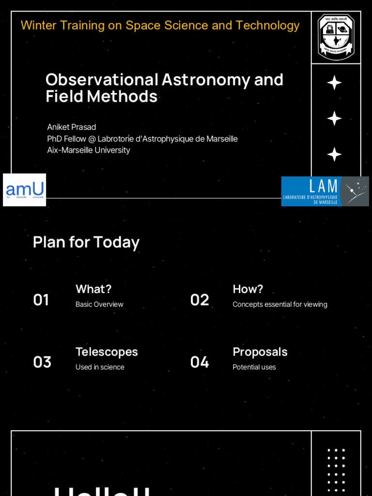 Observational Astronomy Field Methods | PDF | Sphere | Astronomy