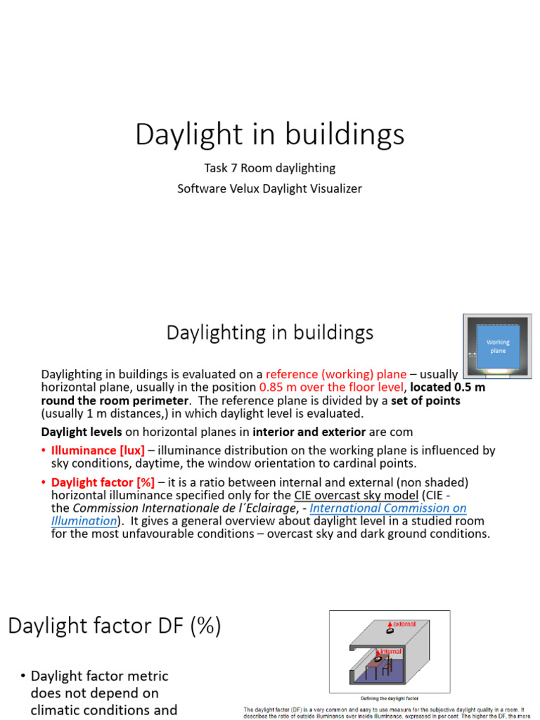 Task7 - Daylight in Buildings | PDF | Lighting | Light