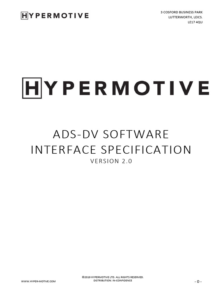 Ads DV Software Interface Specification v2 0 | PDF | Steering | Bit