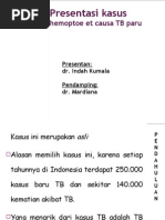 Download Presentasi hemoptoe ec TB Paru by Indah Kumala SN100139587 doc pdf