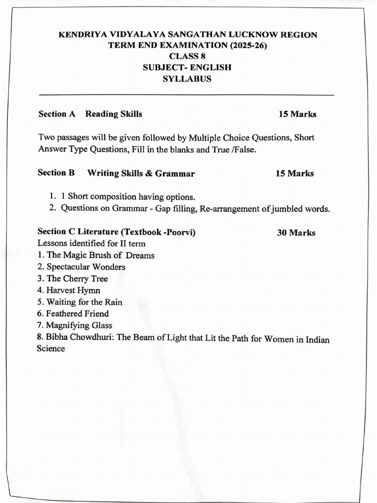 Class 8 | PDF