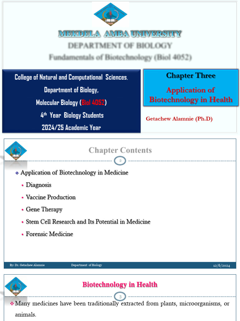 Biotech (All in One) | PDF | Gene Therapy | Transplant Rejection