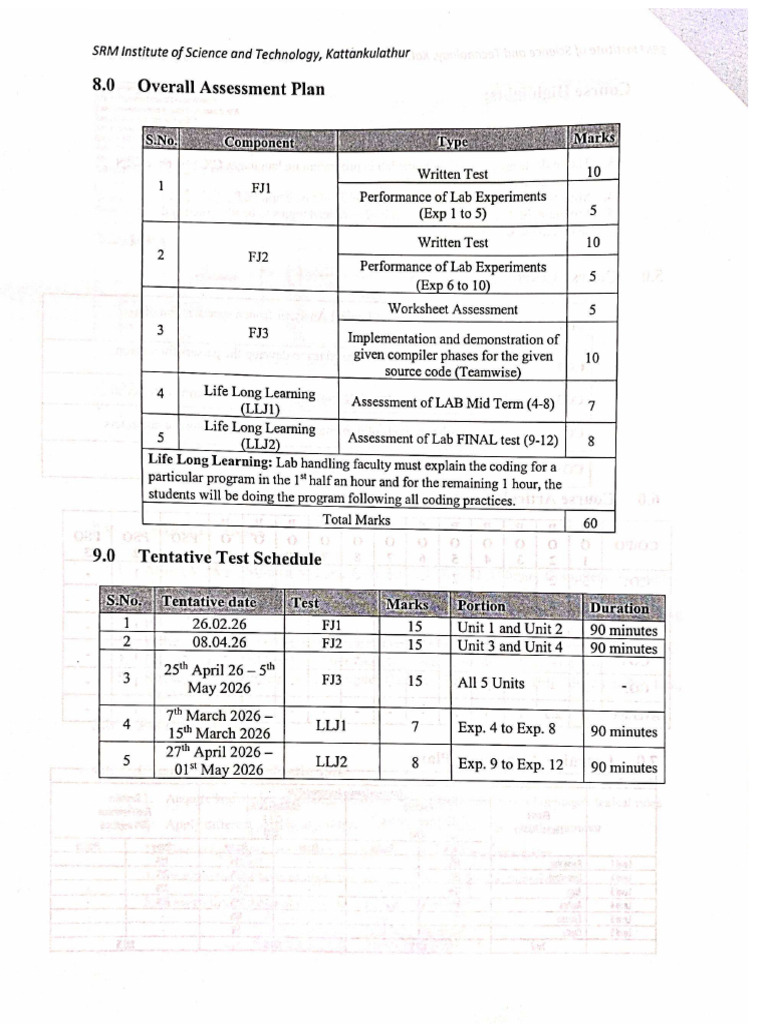 Course Plan | PDF