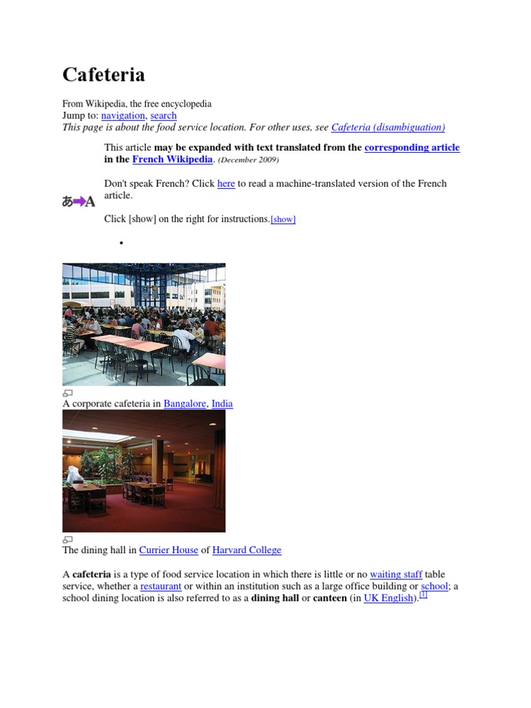 Cafeteria Pdf Cafeteria Restaurants