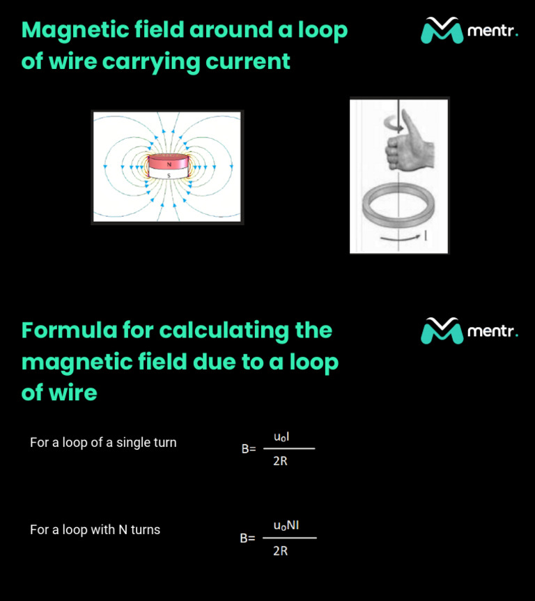 Magnetic Field Around A Loop of Wire Carrying Current | PDF